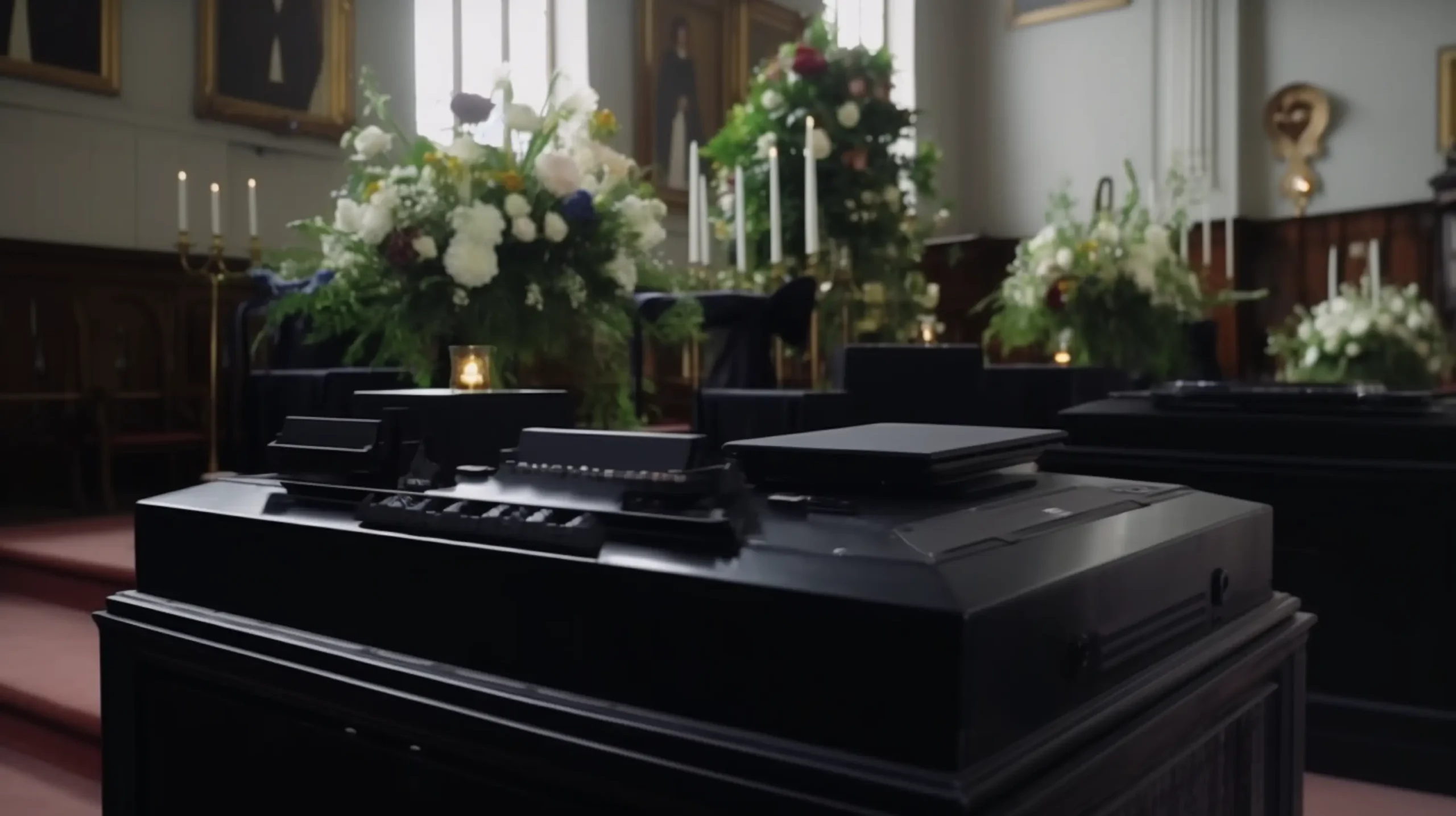 Système audio pour diffuser de la musique lors de funérailles
